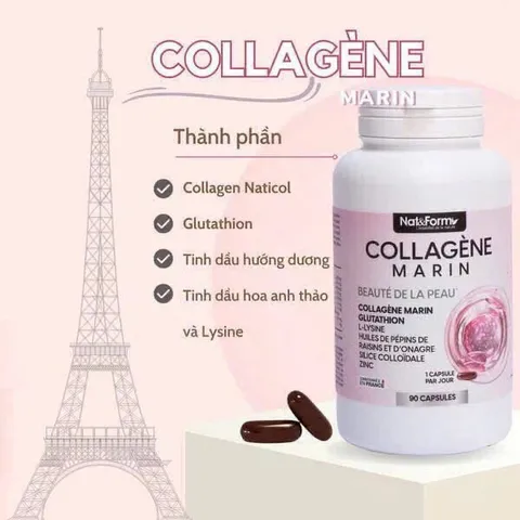 Collagen Marin Nat&Form Pháp 90 viên