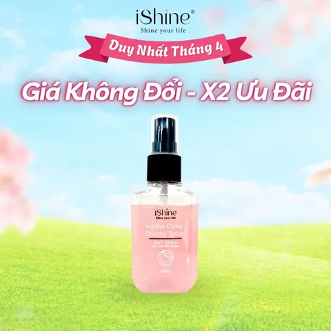 Xịt Dưỡng Tóc Nhũ Kim Tuyến Hương Nước Hoa iShine Jojoba Color Shinny Spray 60ml