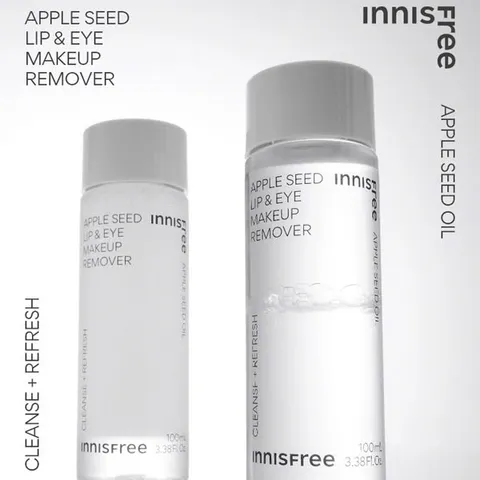 Tẩy Trang Mắt Môi Innisfree Apple Seed Lip & Eye Makeup Remover 100ml - Sạch Nhẹ Nhàng, Phù Hợp Với Da Nhạy Cảm, Dễ Dàng Xóa Trang Điểm Waterproof