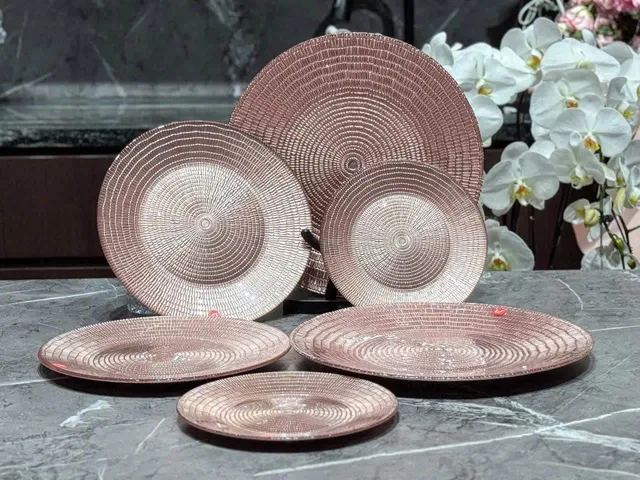 Bộ 18 Món Bát Đĩa Ly Cao Cấp Viola - Thủy Tinh Chịu Nhiệt, Sang Trọng Từ Đức, Dành Cho Bàn Ăn Thêm Đẳng Cấp