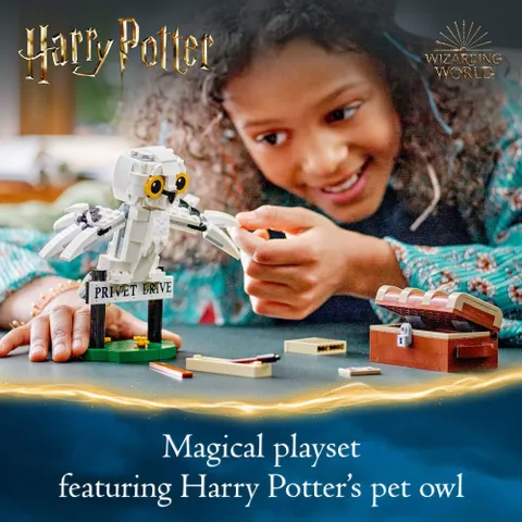 Bộ Đồ Chơi Lắp Ghép LEGO Harry Potter - Hedwig Tại 4 Privet Drive 76425, 337 Mảnh Ghép, Quà Tặng Fan Harry Potter