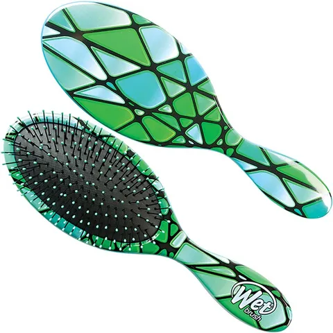 Lược Chải Tóc Wet Brush Original Detangler Stain Glass - Gỡ Rối Tóc Hiệu Quả, Thiết Kế Màu Sắc Xanh Hồng Tím, Phụ Kiện Chăm Sóc Tóc Cao Cấp