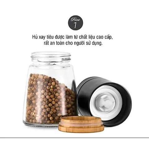 Hũ Xay Tiêu Thủy Tinh Lock&Lock CKO116 - 170ml, Thiết Kế Sang Trọng, Chất Liệu Cao Cấp, Tiện Lợi Trong Bếp, Màu Ngẫu Nhiên