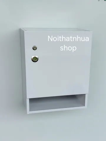 Tủ Đựng Đồ Treo Tường Có Khoá Màu Trắng - Tủ Đồ Đa Năng Tiện Lợi, Thiết Kế Gọn Gàng Cho Phòng Bếp, Đã Lắp Sẵn, Chất Liệu Nhựa Cao Cấp