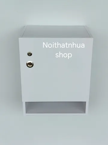 Tủ Đựng Đồ Treo Tường Có Khoá Màu Trắng - Tủ Đồ Đa Năng Tiện Lợi, Thiết Kế Gọn Gàng Cho Phòng Bếp, Đã Lắp Sẵn, Chất Liệu Nhựa Cao Cấp