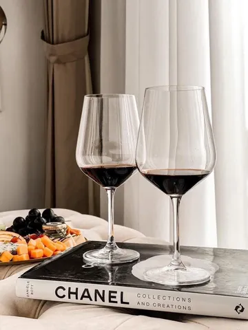 Bộ ly vang Bohemia Rebecca 540ml - Set 6 chiếc pha lê cao cấp, an toàn, chịu nhiệt trên 400 độ C, thích hợp cho bữa tiệc sang trọng