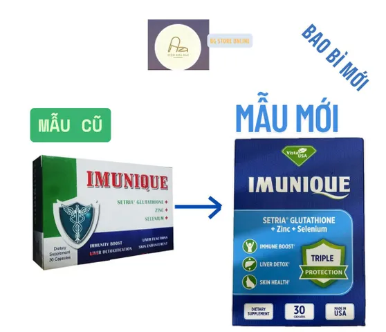 (NK Mỹ) IMUNIQUE- Viên uống giải độc gan, làm đẹp da