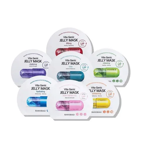 Mặt Nạ Banobagi Vita Genic Jelly Hộp 10 Miếng - Giúp Làm Sáng Da, Cung Cấp Độ Ẩm, Chăm Sóc Da Tự Nhiên Cho Mọi Loại Da