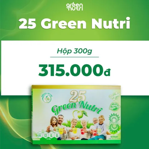 Sữa Hạt Ngũ Cốc 25 Green Nutri - Hộp 300g Hỗn Hợp 25 Loại Hạt Đậu, Đậu Phộng, Thuần Chay, Nguyên Liệu Tự Nhiên, Sống Khỏe