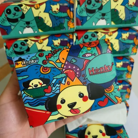 Giấy Ăn HANKY Gấu Trúc 300 Tờ 4 Lớp Siêu Dai Mềm Mại - An Toàn Cho Em Bé, Thấm Hút Tốt, Độ Dai Tự Nhiên