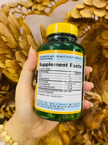 Viên Uống Tinh Dầu Hoa Anh Thảo Puritan's Pride Evening Primrose Oil 1300mg - Hỗ Trợ Sức Khỏe Da và Cân Bằng Nội Tiết Tố