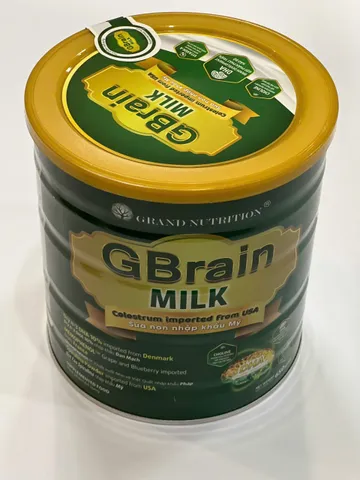 Combo 3 Hộp Sữa tảo trí não GBrain Milk giúp trẻ phát triển toàn diện