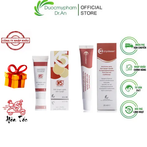 Kem Giảm Nám K5 Lipogel & Cryolaser - Giảm Sạm, Ngăn Ngừa Nám, Chăm Sóc Da, An Toàn Sau Liệu Pháp Laser