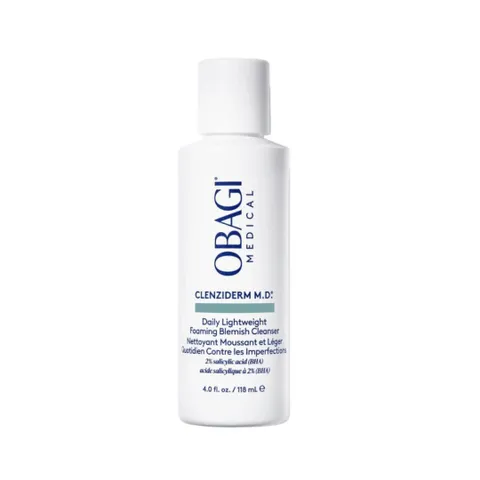 Sữa Rửa Mặt BHA Obagi Clenziderm M.D. - Tẩy Tế Bào Chết, 7 Trong 1, Chăm Sóc Da Dầu Mụn, 118ml