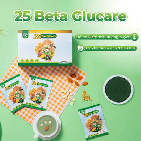 Sữa Hạt Ngũ Cốc 25 Beta Glucare - Hộp 300gr Thuần Chay, Giàu Dinh Dưỡng, Hỗ Trợ Ổn Định Đường Huyết, Từ 25 Loại Hạt Đậu