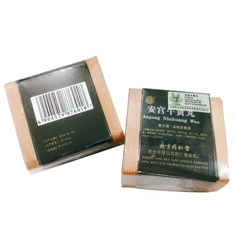 An Cung Ngưu Hoàng Hoàn Bắc Kinh - Viên Dược Giải Độc, An Thần, Hỗ Trợ Phục Hồi Tình Trạng Đột Quỵ - Hộp Xanh 1 Viên