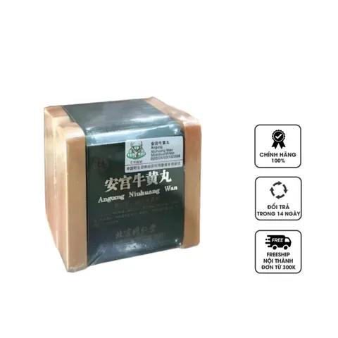 An Cung Ngưu Hoàng Hoàn Bắc Kinh - Viên Dược Giải Độc, An Thần, Hỗ Trợ Phục Hồi Tình Trạng Đột Quỵ - Hộp Xanh 1 Viên
