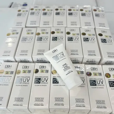 Kem Chống Nắng DBH Anti-Pollution UV Shield SPF50 - Bảo vệ da toàn diện 60ml, Thẩm thấu nhanh, chứa vitamin E và Hyaluronic Acid