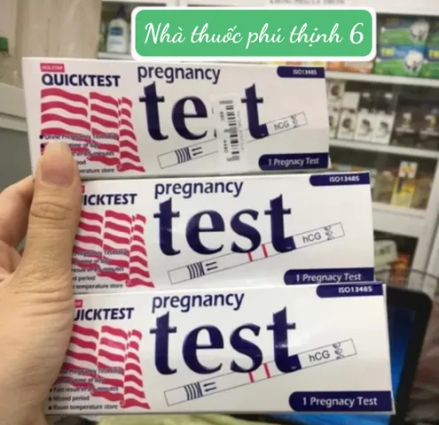 Que Thử Thai Quick Test - Bộ 10 Hộp Phát Hiện Thai Sớm Chính Xác và Tiện Lợi - Dụng Cụ Y Tế Mễ Trùng