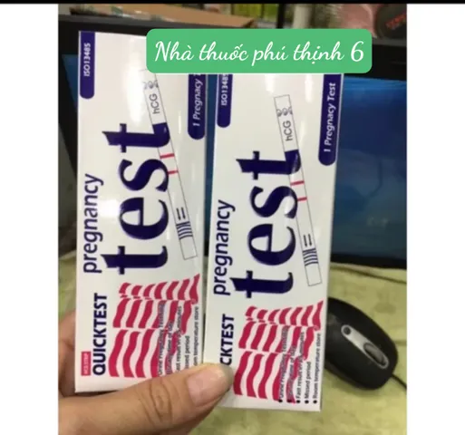 Que Thử Thai Quick Test - Bộ 10 Hộp Phát Hiện Thai Sớm Chính Xác và Tiện Lợi - Dụng Cụ Y Tế Mễ Trùng