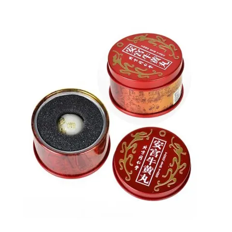 An Cung Ngưu Hoàng Hoàn Đồng Nhân Đường - Hộp Thiếc Tròn Hỗ Trợ Sức Khỏe Toàn Diện, Ngăn Ngừa Đột Quỵ, Giảm Di Chứng Tai Biến