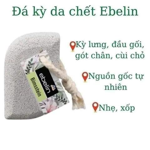 Đá kỳ massage cơ thể Ebelin Bimsstein Đức 30g
