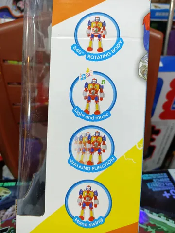 Đồ Chơi Robot Chạy Bằng Pin Có Đèn LED & Âm Thanh - Đồ Chơi Sáng Tạo Cho Trẻ Em Vui Chơi & Học Hỏi