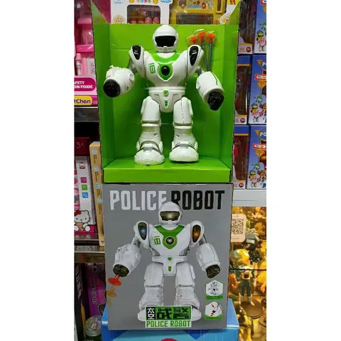 Robot Chạy Bằng Pin Có Đèn LED và Âm Thanh - Đồ Chơi Trẻ Em Tương Tác Phát Triển Tư Duy Sáng Tạo, Chất Liệu Nhựa Bền Bỉ, Dành Cho Trẻ Từ 3 Tuổi