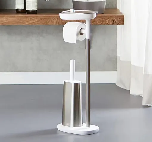 Giá Đựng Giấy Vệ Sinh Joseph Joseph 70519 - Bộ Dụng Cụ Toilet 4 Trong 1 Thông Minh và Tiện Lợi, Chất Liệu Cao Cấp