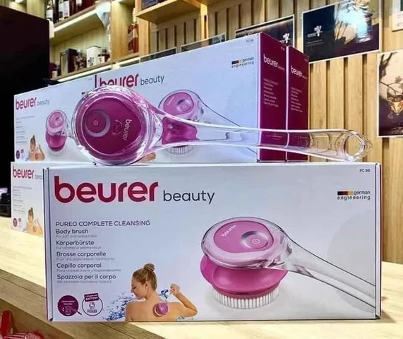 Gậy tắm Beurer FC 55 - Chổi tẩy da chết điện tử, chống nước, 2 chế độ, làm sạch và sáng da toàn thân, nhập khẩu Đức