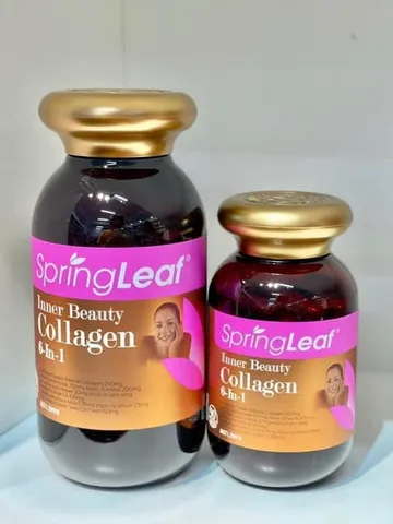 Viên Uống Collagen Spring Leaf 6 In 1 - Hỗ Trợ Sức Khỏe Da, Ngừa Lão Hóa, 90 Viên Sản Phẩm Từ Thiên Nhiên, Duy Trì Đàn Hồi Da