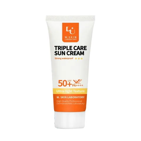 Kem Chống Nắng W.SKIN LABORATORY Triple Care SPF50+ - 3 Tác Động, Bảo Vệ Da Khỏi Tia UV, Dưỡng Ẩm và Chống Thấm Nước (60ml)