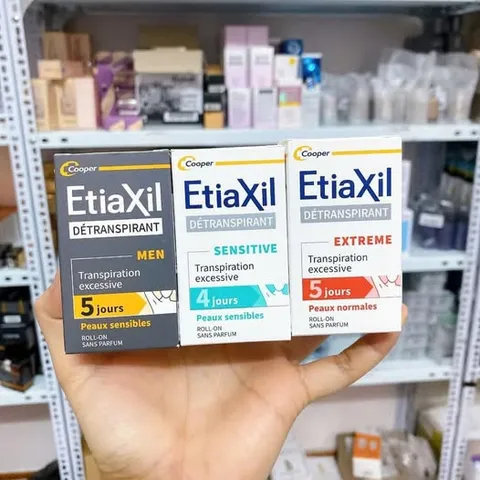 Lăn khử mùi Etiaxil 15ml- Pháp- 3 màu Đỏ, Xanh, Nâu