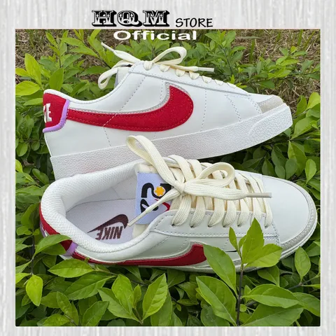 Giày nike blazer low fitness red - Giày thể thao sneaker nam nữ nike blazer trắng đỏ cổ thấp full box bill