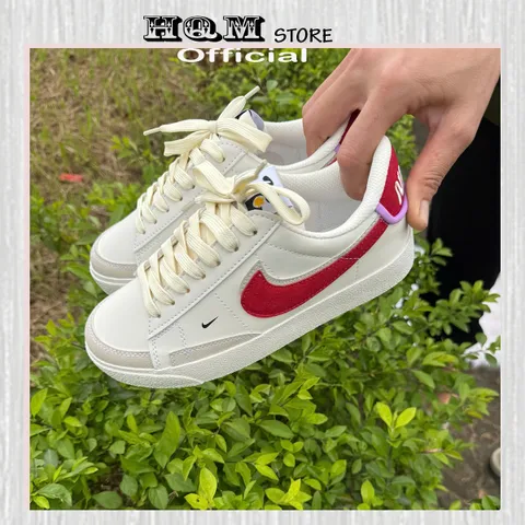 Giày nike blazer low fitness red - Giày thể thao sneaker nam nữ nike blazer trắng đỏ cổ thấp full box bill