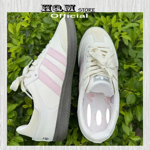 Giày Thể Thao Adidas Samba OG Hồng Nhạt - Sneakers Phong Cách Basic Nam Nữ 2025, Thời Trang Hot Trend 3 Sọc