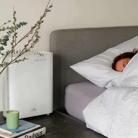 Máy Lọc Không Khí Klarstein Vita Pure 2G - Hệ Thống Lọc 5 Lần HEPA, Ionizer, Kiểu Dáng Nhỏ Gọn Cho Phòng 40m², Chống Mùi Hiệu Quả