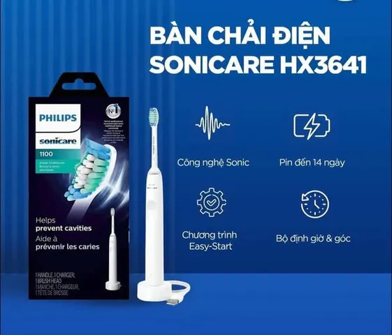 Bàn Chải Điện Philips Sonicare HX3641/41 - Công Nghệ Làm Sạch Tối Ưu, Bảo Vệ Nướu, Răng Sáng Khỏe