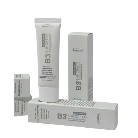 Kem Chống Nắng Nâng Tone Innoskin B3+ SPF50+ PA++++ 50g - Bảo Vệ Da Khỏi Tia UV và Làm Sáng Da Tự Nhiên