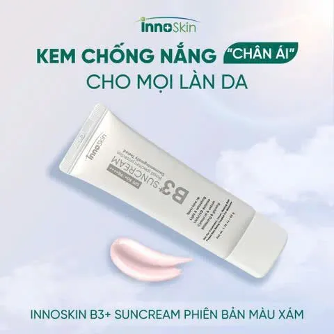 Kem Chống Nắng Nâng Tone Innoskin B3+ SPF50+ PA++++ 50g - Bảo Vệ Da Khỏi Tia UV và Làm Sáng Da Tự Nhiên
