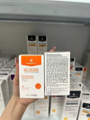Viên uống chống nắng Heliocare Oral 60 viên - Bảo vệ da khỏi UVA/UVB, kiểm soát lão hóa và làm sáng da tự nhiên.