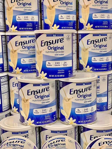 Sữa Bột Ensure Mỹ 400g - Dinh Dưỡng Cao, Bổ Sung Protein, Vitamin Cho Người Già, Trẻ Em và Người Hậu Phẫu