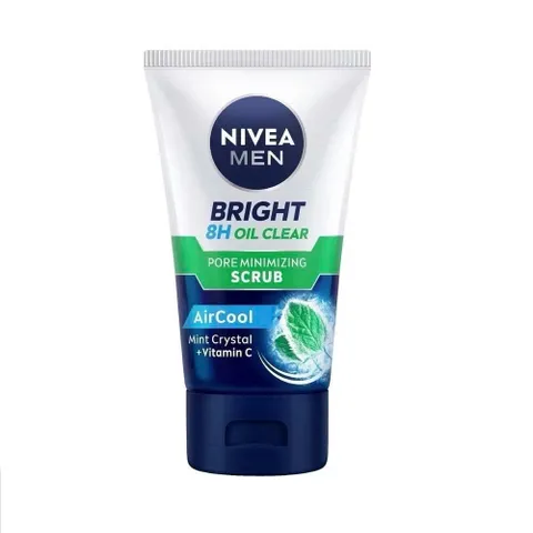 Sữa Rửa Mặt NIVEA MEN Bright Oil Clear Scrub Kiểm Soát Nhờn Sạch Sâu 100g 215208