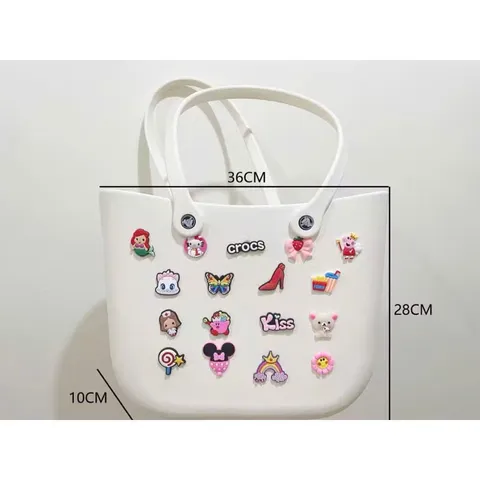 Túi Crocs Stick 5 Màu – Tặng FULL Charm Ngẫu Nhiên, Siêu Xinh Đi Biển & Đi Chơi