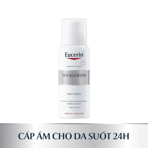Xịt dưỡng ẩm cho da nhạy cảm Eucerin Hyaluron Mist Spray 50ml