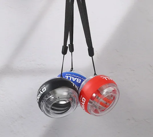 Bóng tập cổ tay Gyro Ball có đèn kèm chống sốc, tự khởi động , thư giãn tăng sức mạnh tay - Vuabinhnuoc