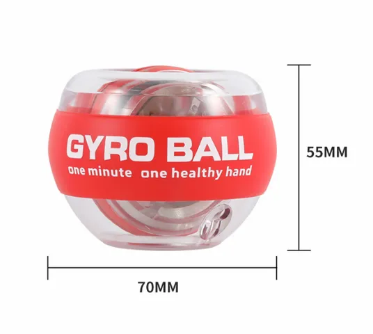 Bóng tập cổ tay Gyro Ball có đèn kèm chống sốc, tự khởi động , thư giãn tăng sức mạnh tay - Vuabinhnuoc