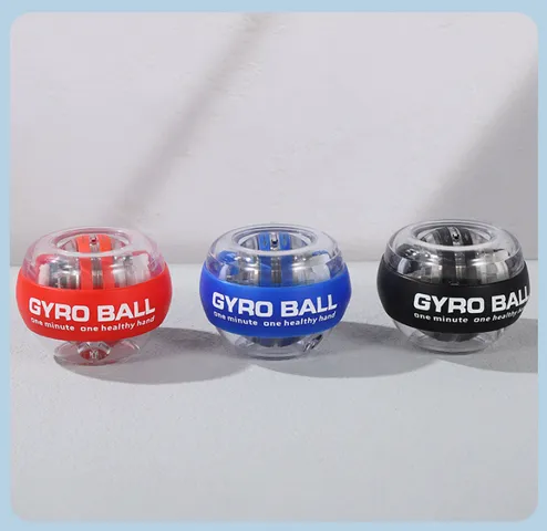Bóng tập cổ tay Gyro Ball có đèn kèm chống sốc, tự khởi động , thư giãn tăng sức mạnh tay - Vuabinhnuoc