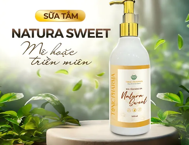 Sữa Tắm Sáng Da Dưỡng Thể Natura Sweet 300ml - Hương Nước Hoa Cao Cấp, Dưỡng Ẩm Mềm Mại Cho Mọi Loại Da