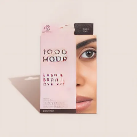 Bộ Nhuộm Lông Mày Và Mi 1000 Hour - Dễ Dàng Tự Nhuộm Tại Nhà, Bền Màu Suốt 6 Tuần, Chống Thấm Nước, Chuyên Dụng Cho Phái Đẹp